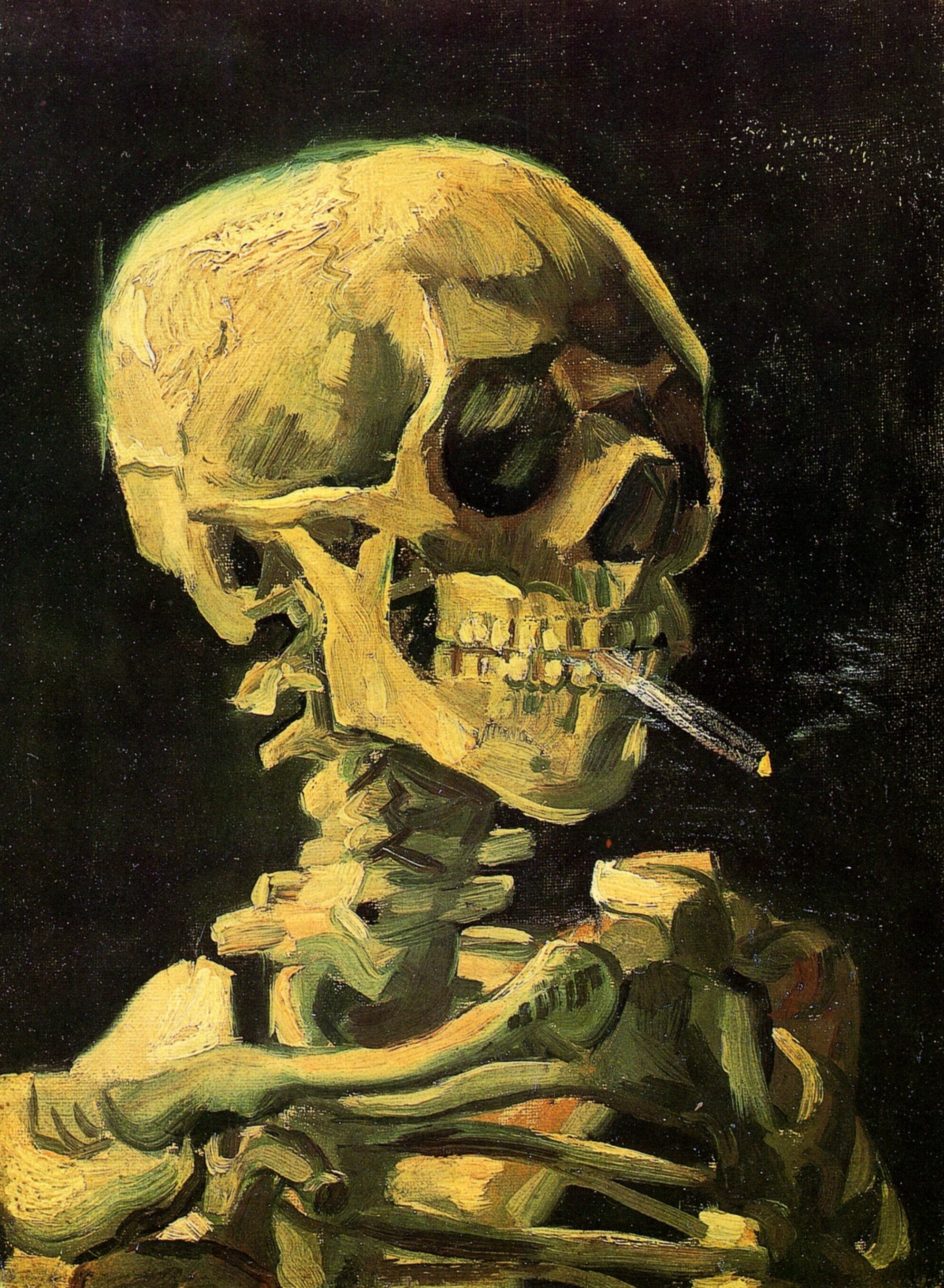  Ван Гог  Череп с горящей сигаретой  